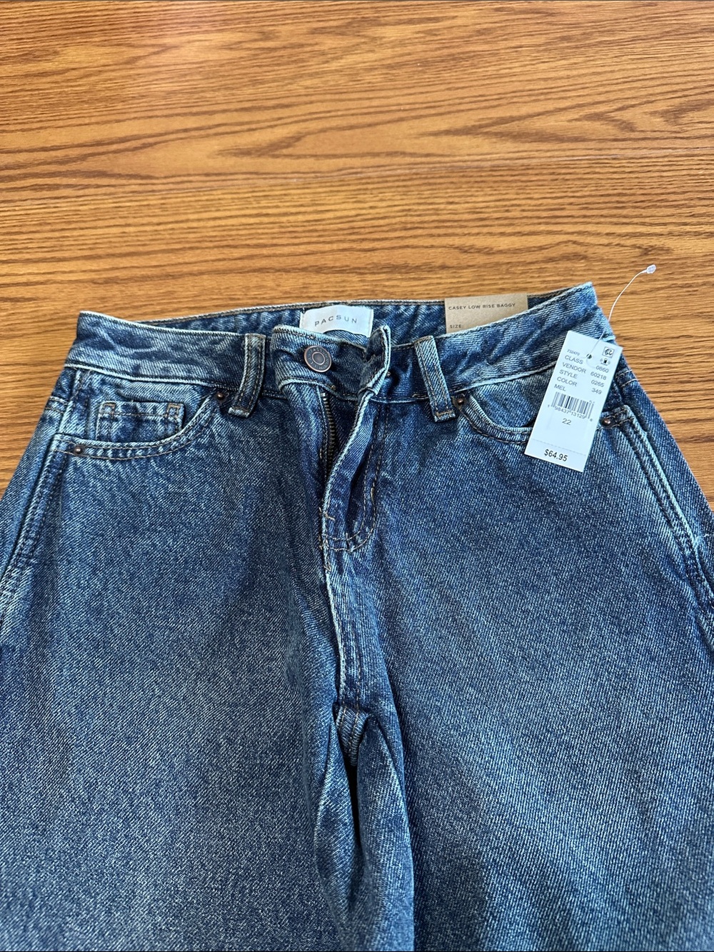 PacSun Men's Medium Blue Relaxed Fit Jeans
